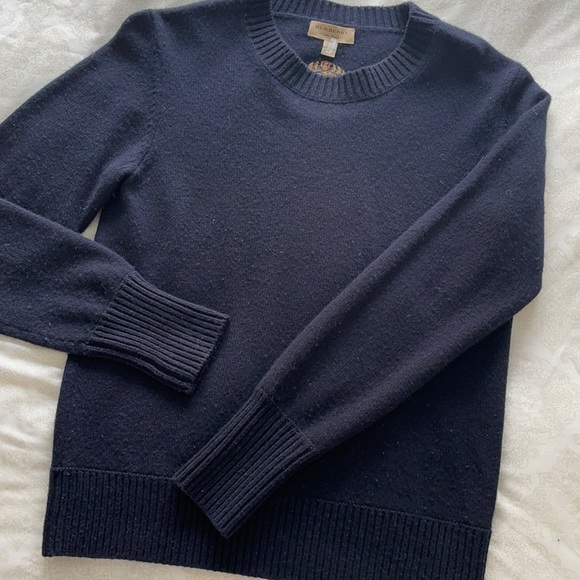 Pull de cachemire marine Burberry - Picture 1 of 5